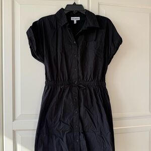 Black Button-Up Dress